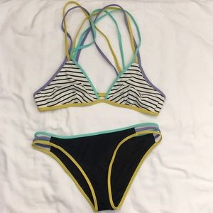 Striped bikini